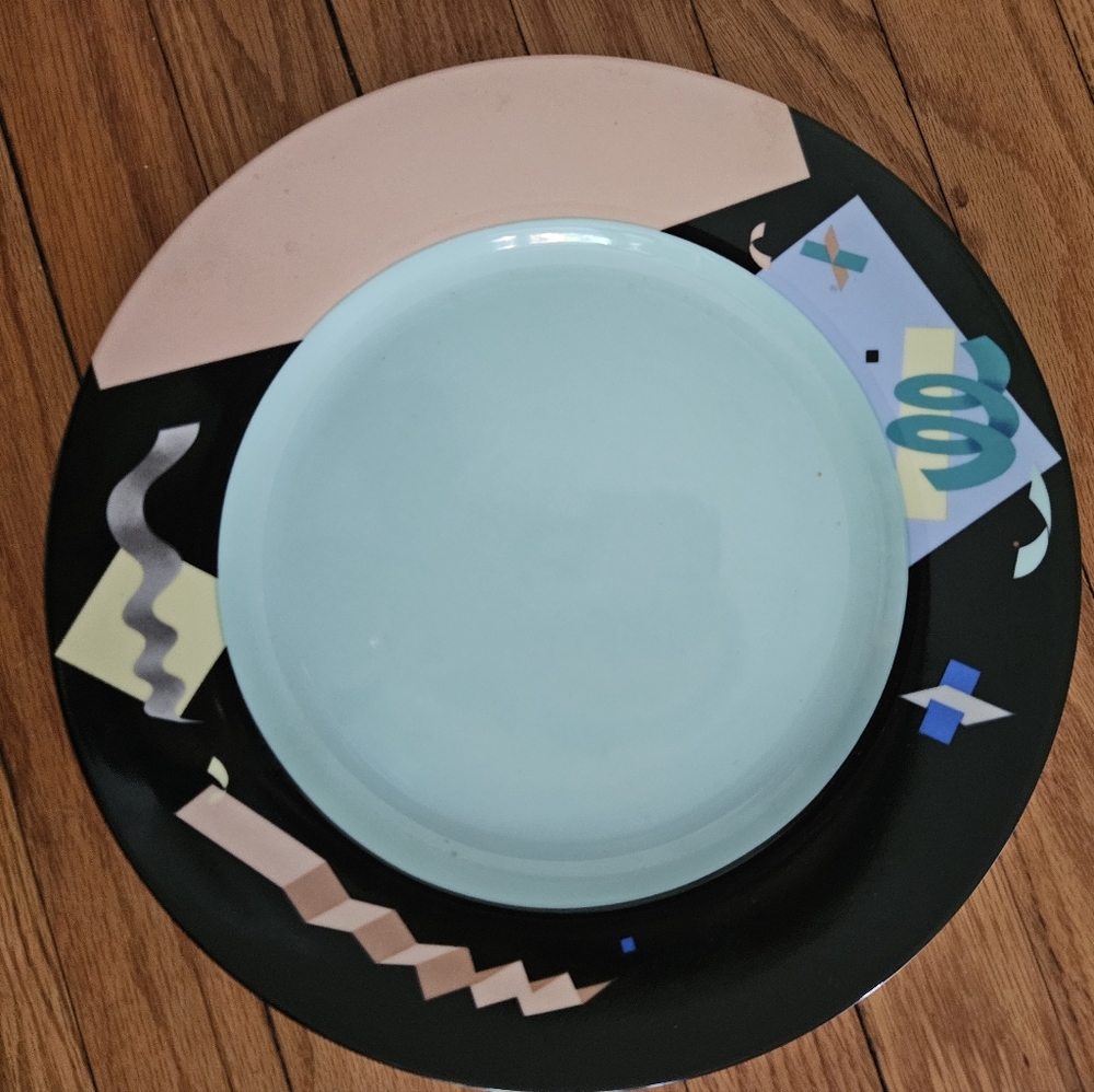Swid Powell "Planar" 12" Collectible Decorative Ceramic Platter by Steven Holl